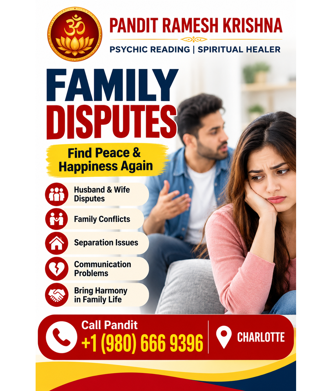 Pandit Ramesh Krishna Family Disputes Charlotte